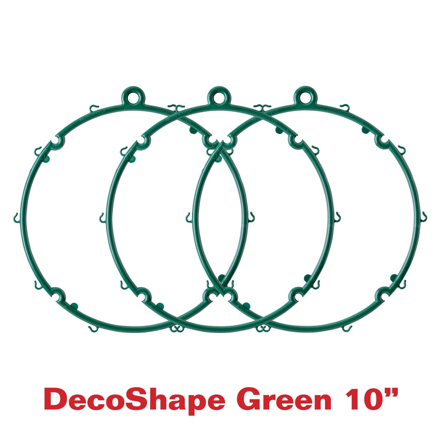 [25 Pack] 10" Green Light Ball Frames