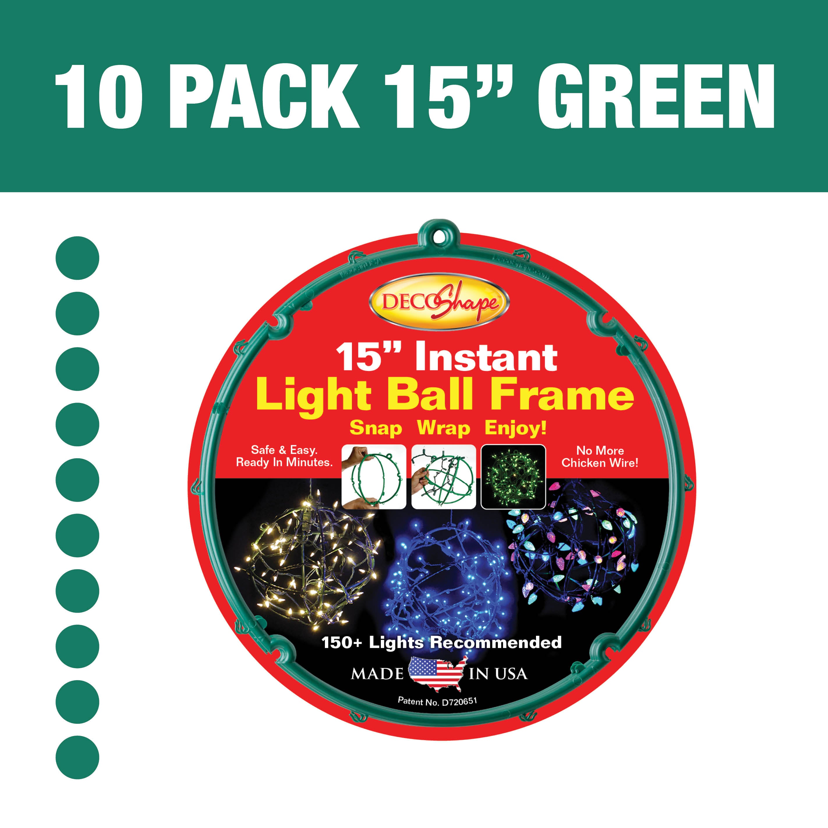 DIY Light Balls Made Easy by DecoShape. Snap, Wrap, Enjoy!