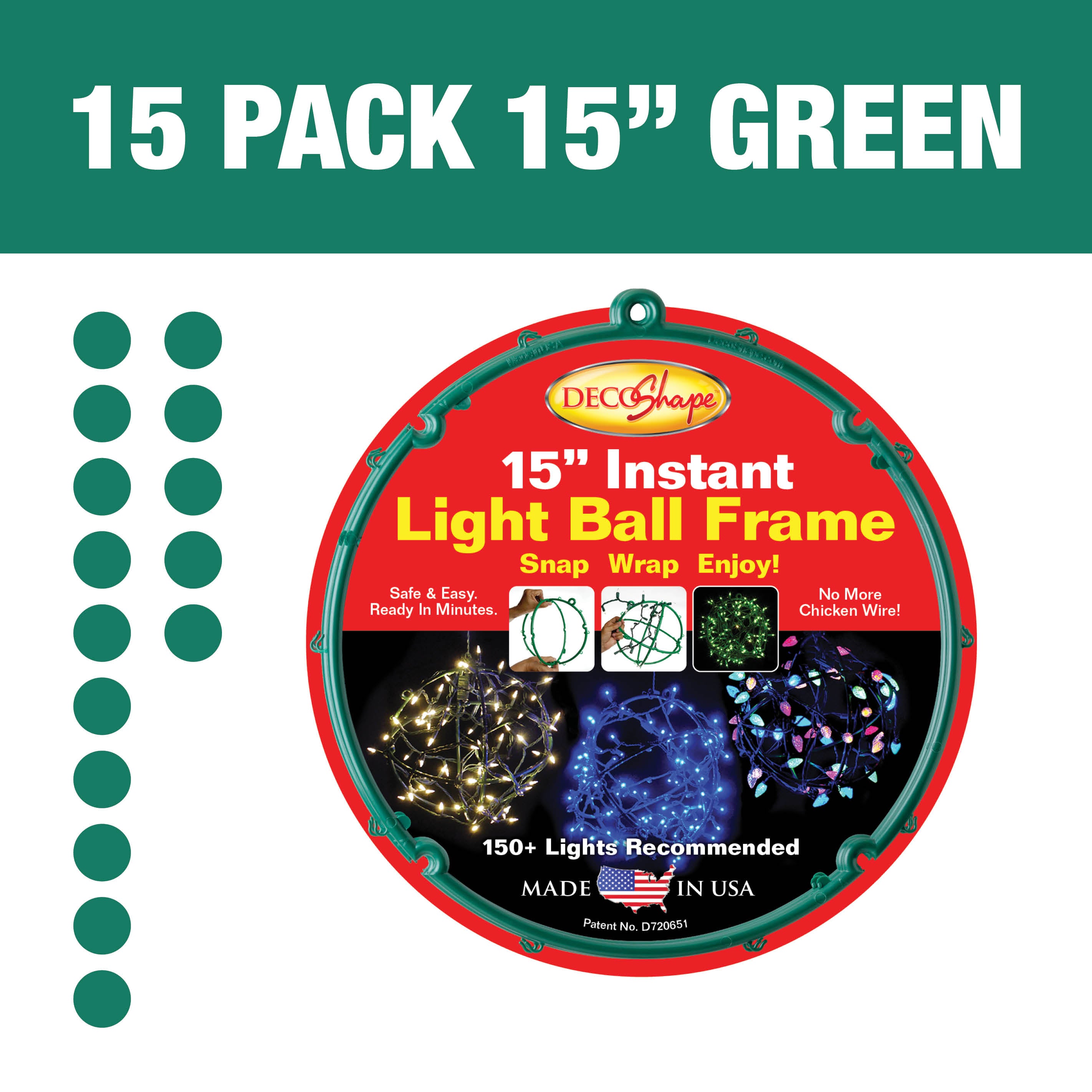 DIY Light Balls Made Easy by DecoShape. Snap, Wrap, Enjoy!