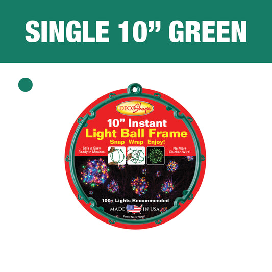 10" Green Light Ball Frame