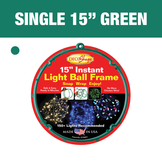 15" Green Light Ball Frame