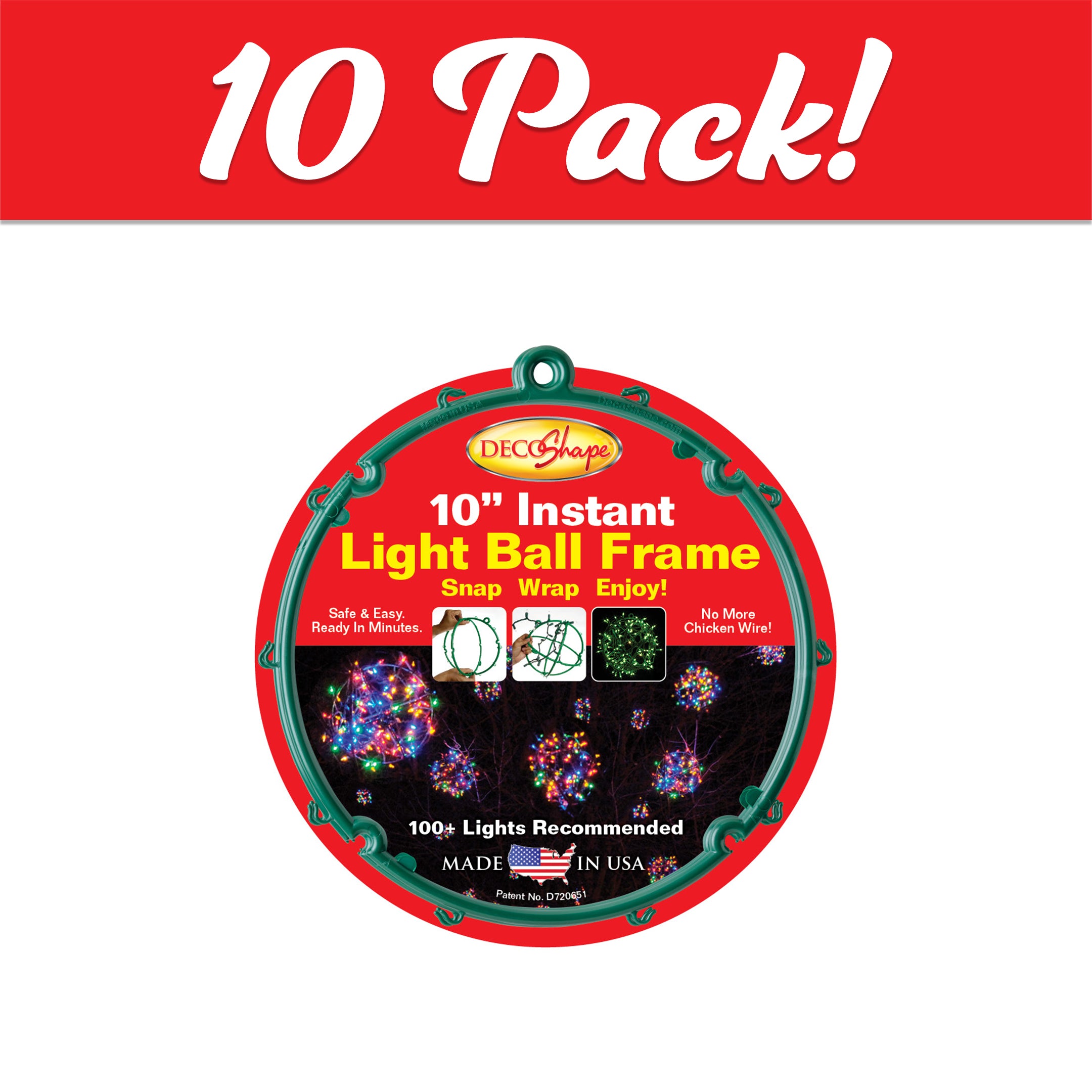 DecoShape - Light Balls Made Easy! Snap, Wrap & ENJOY!
