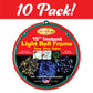 [10 Pack] 15" Green Light Ball Frames