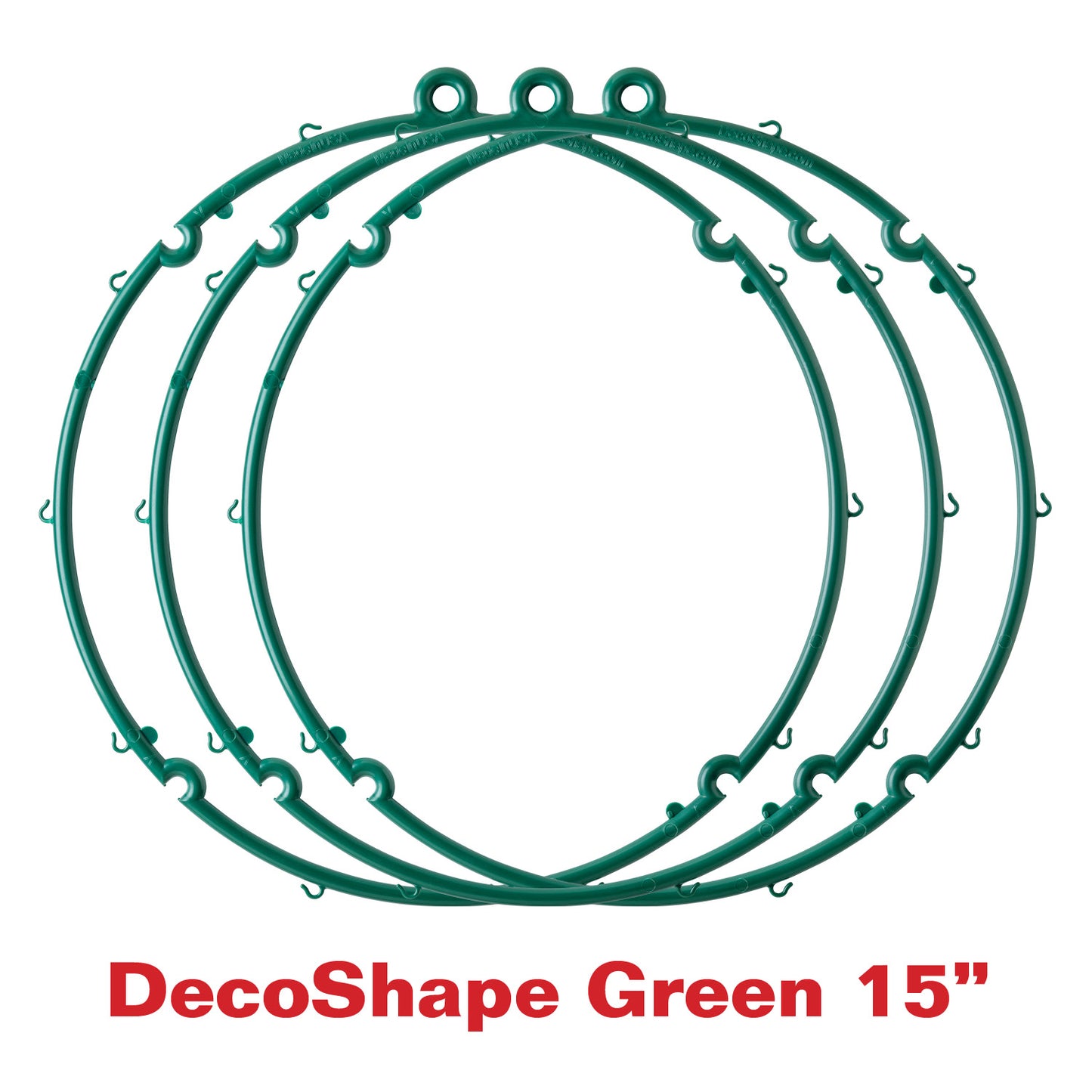 [10 Pack] 15" Green Light Ball Frames